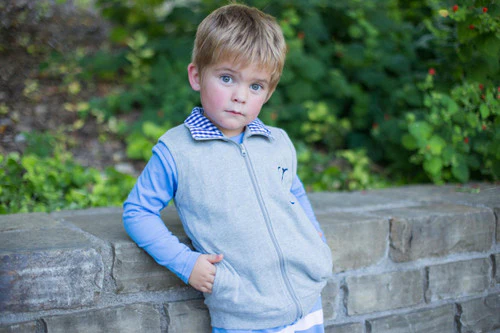 Personalized Monogrammed Embroidery Vest Fall Autumn Kids Boys Girls
