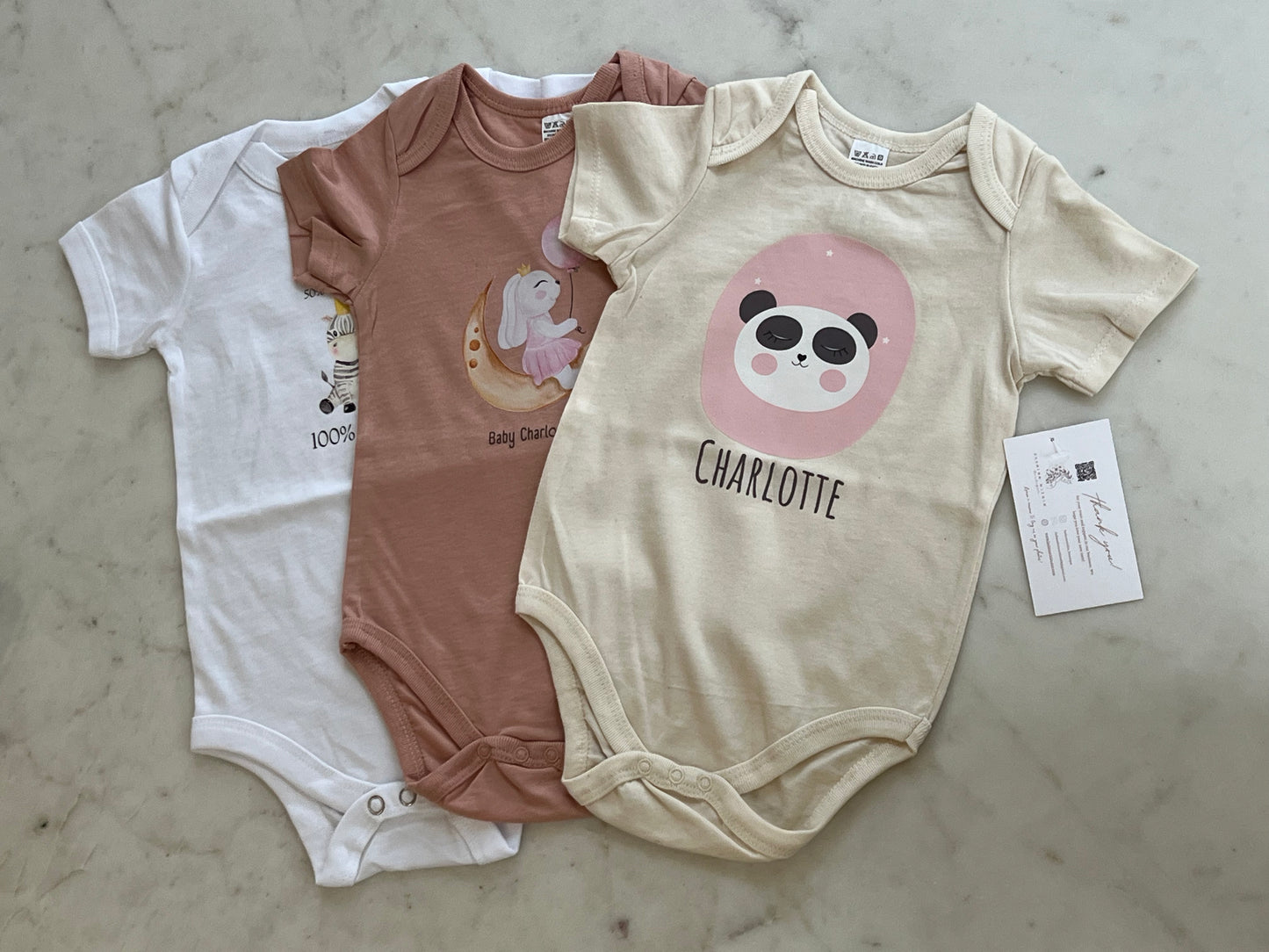 Custom Baby Onesie Print Name or Logo
