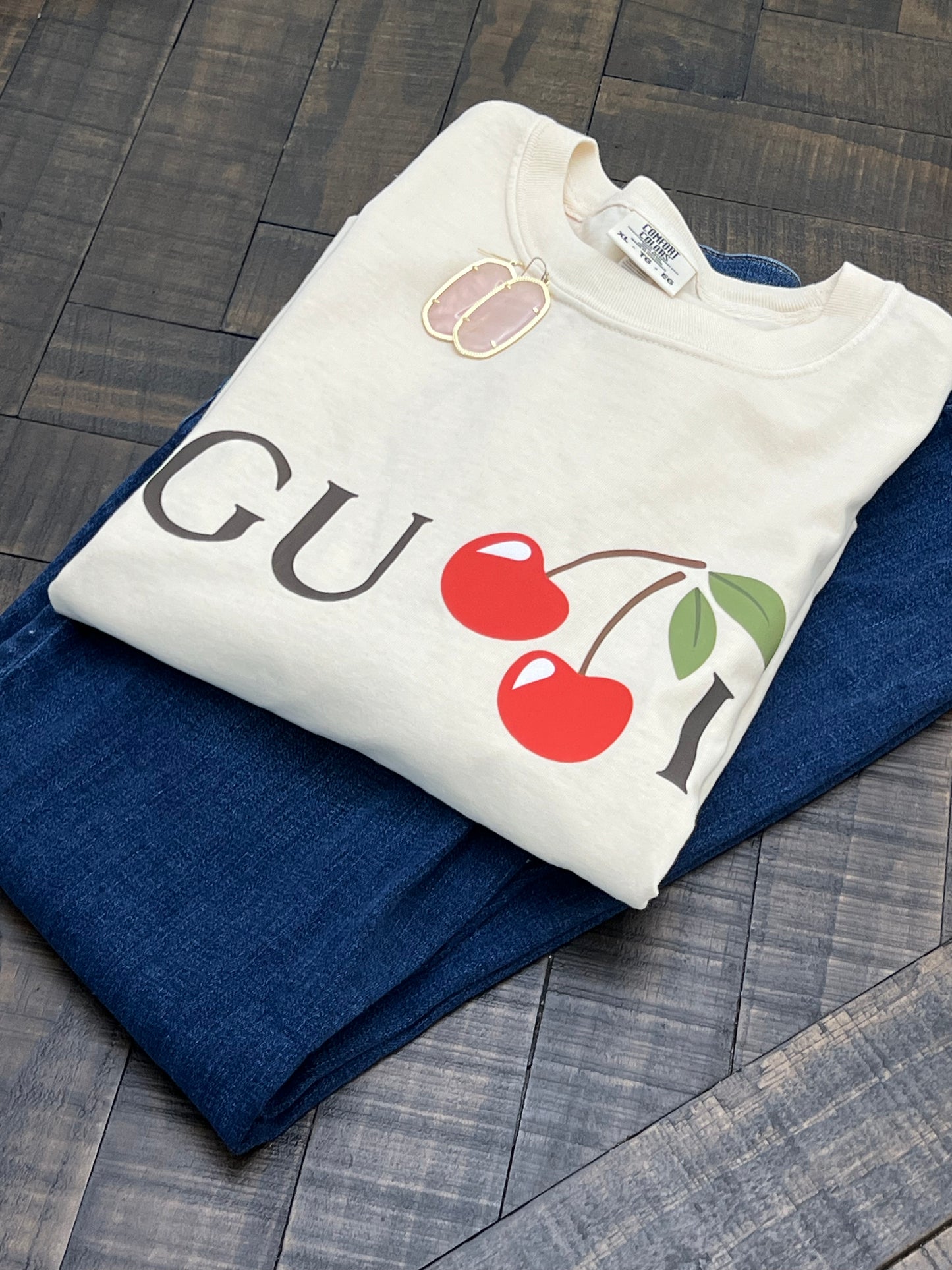 Luxury cherries comfort colors tshirt