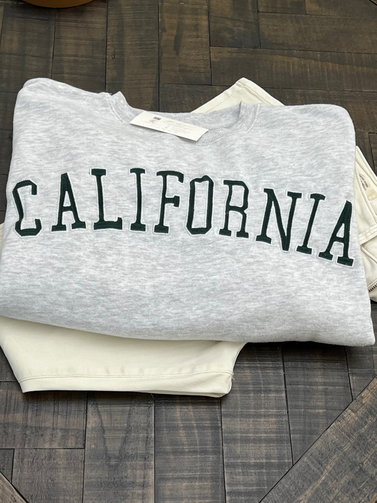 California Embroidery Sweatshirt Crewneck