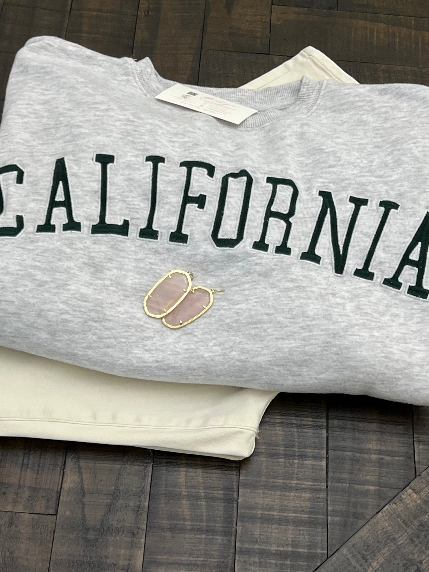 California Embroidery Sweatshirt Crewneck