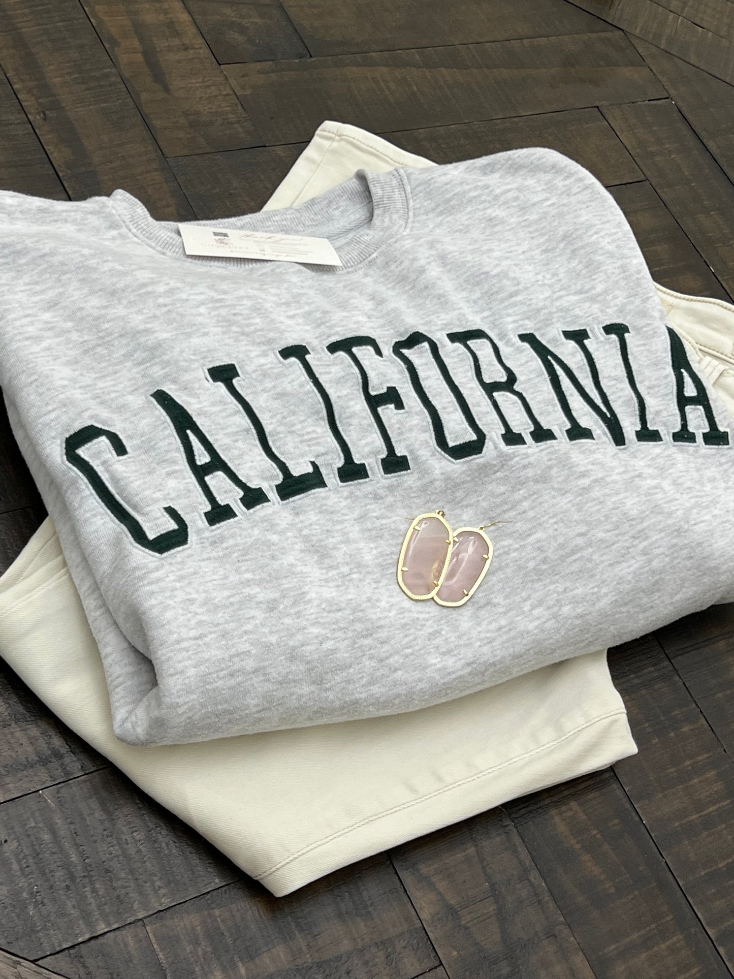 California Embroidery Sweatshirt Crewneck