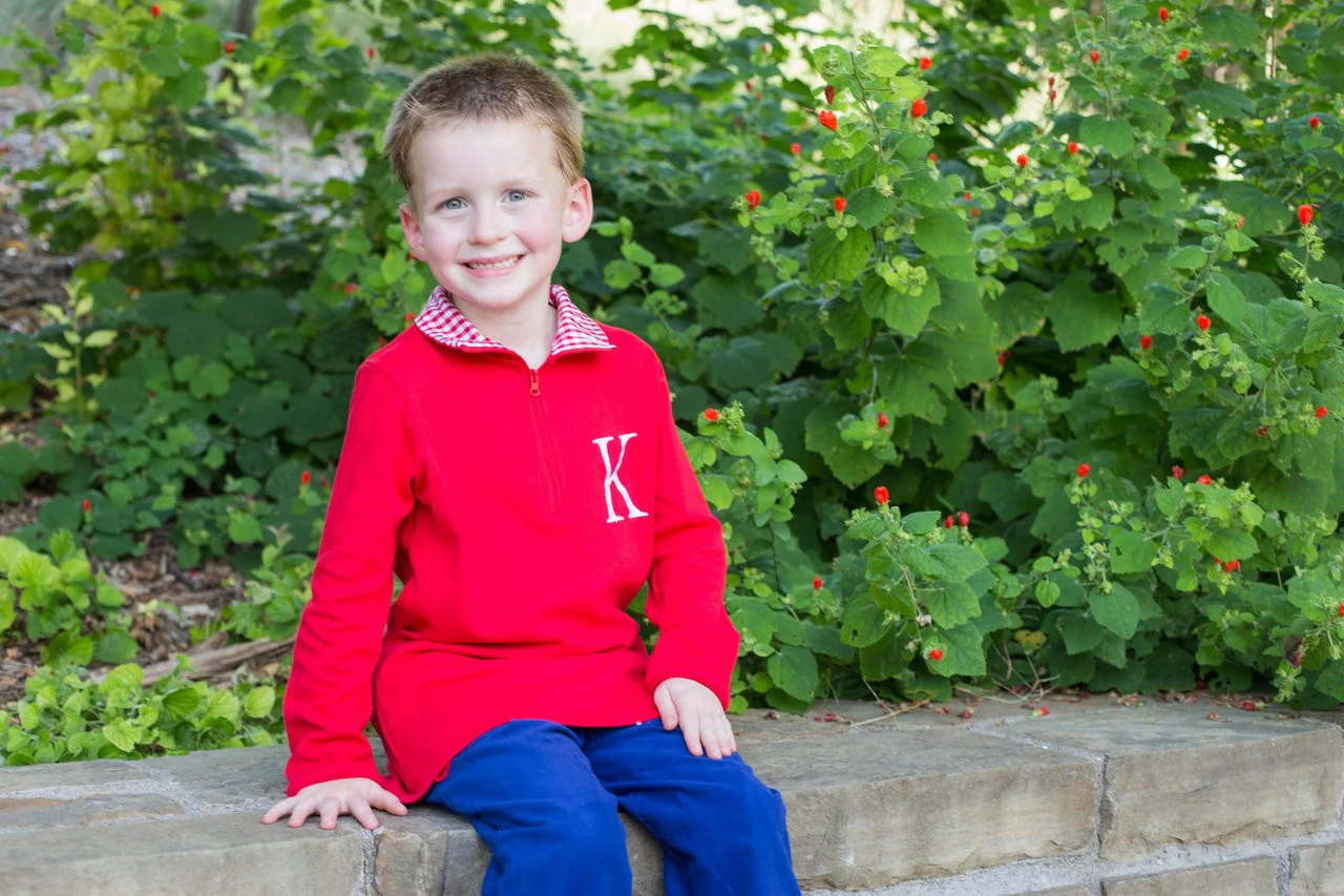 Personalized Monogrammed Embroidery Sweatshirt Quarter Zip Pullover Jacket Boys Girls Kids
