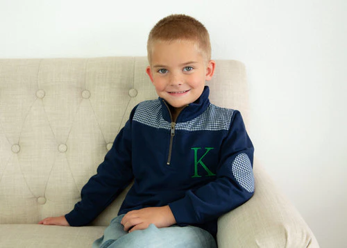Youth Pullover Personalized Monogrammed Embroidery Boys Girls Kids (Miller Collection)