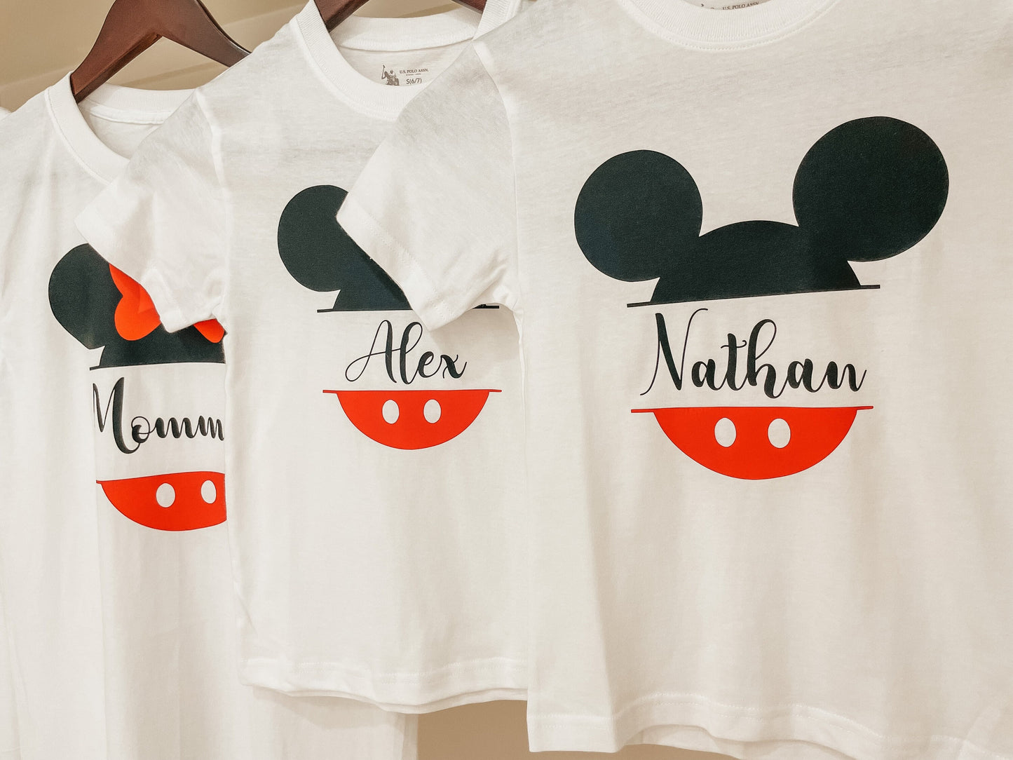 Family Personalized Disney T-Shirts Happiest Place on Earth Kids Parents Grandparents