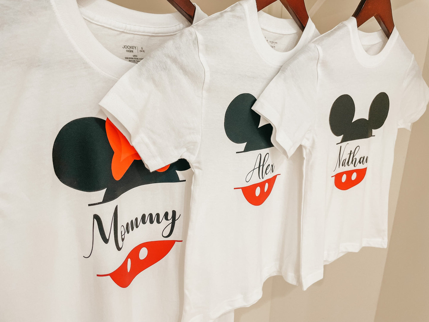 Family Personalized Disney T-Shirts Happiest Place on Earth Kids Parents Grandparents