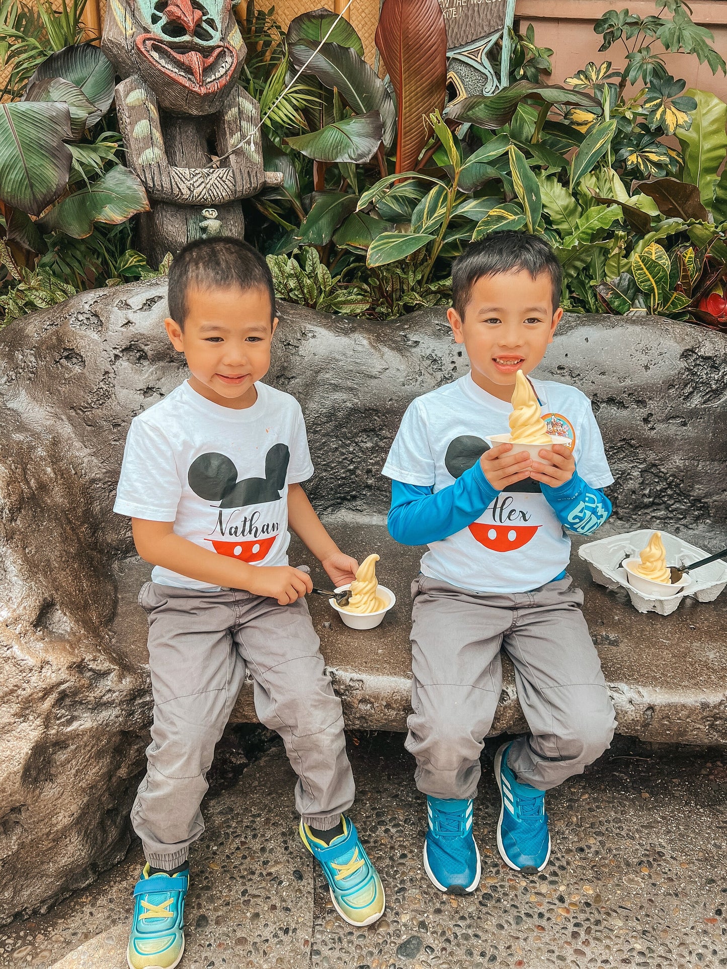 Family Personalized Disney T-Shirts Happiest Place on Earth Kids Parents Grandparents