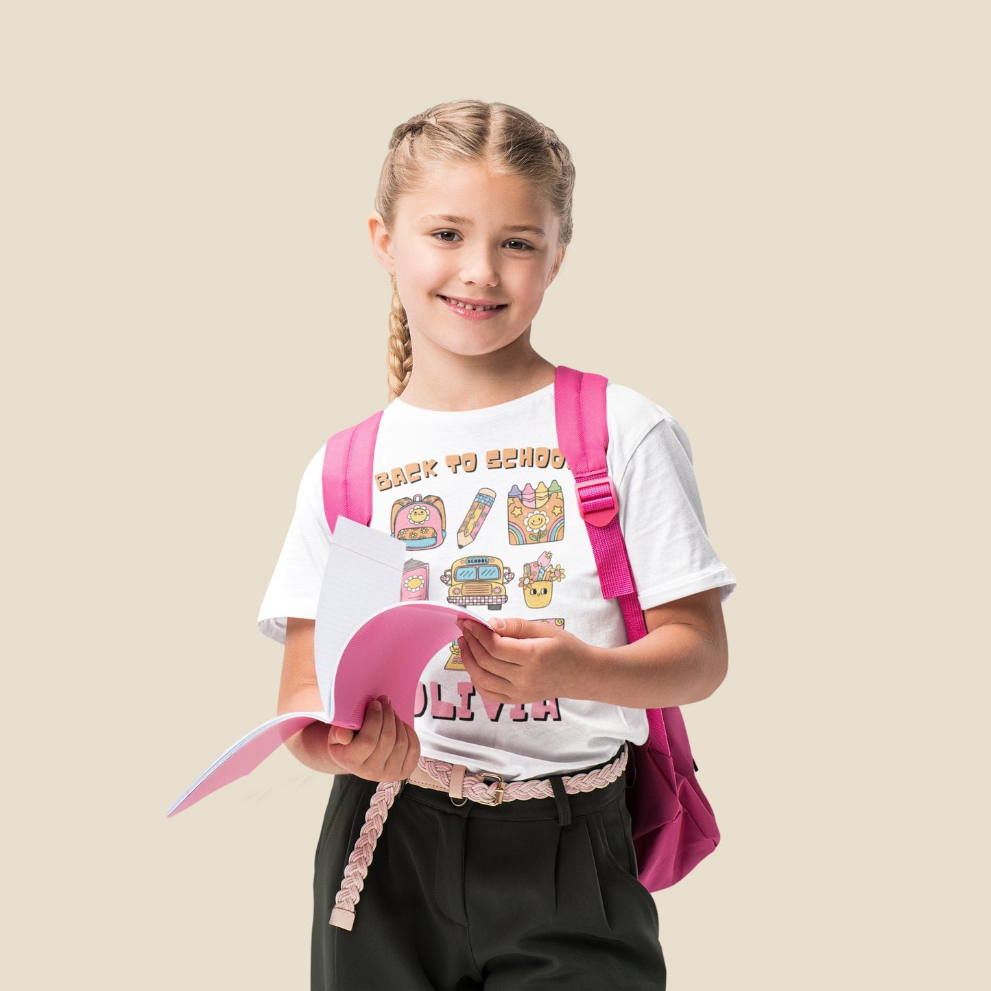 Back To School Name Blocks First Day of School Shirt Student Gift Idea