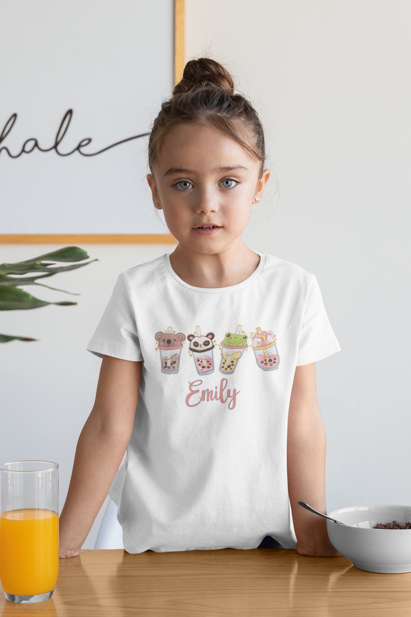 Boba Tapioca Animals Personalized Customized Tshirt Back to School First Day Students