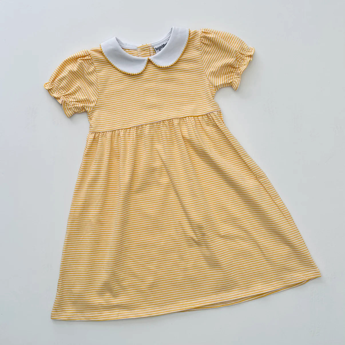 Personalized Knit Stripe Peter Pan Collar Dress