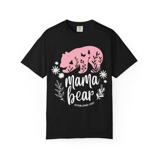 Mama Bear Unisex Garment-Dyed T-Shirt - Perfect for Moms and Nature Lovers