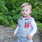 Personalized Monogrammed Embroidery Vest Fall Autumn Kids Boys Girls