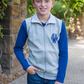 Personalized Monogrammed Embroidery Vest Fall Autumn Kids Boys Girls