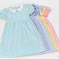 Personalized Knit Stripe Peter Pan Collar Dress