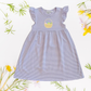 Custom Easter Flutter Sleeve Dress - Embroidered Girls & Babies Easter Sunday Dress