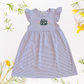 Custom Easter Flutter Sleeve Dress - Embroidered Girls & Babies Easter Sunday Dress