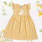 Custom Easter Flutter Sleeve Dress - Embroidered Girls & Babies Easter Sunday Dress