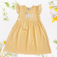 Custom Easter Flutter Sleeve Dress - Embroidered Girls & Babies Easter Sunday Dress