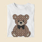 Luxury Brown Bear With Black Bow Tshirt Sweatshirt Unisex Travel Gift