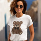 Luxury Brown Bear With Black Bow Tshirt Sweatshirt Unisex Travel Gift