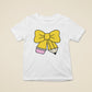 Pencil Bow Tshirt Back to School First Day Students