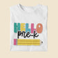 HELLO Pre-K Kindergarten Pencil Back To School First Day Tshirt Sweatshirt Gift Idea Teachers