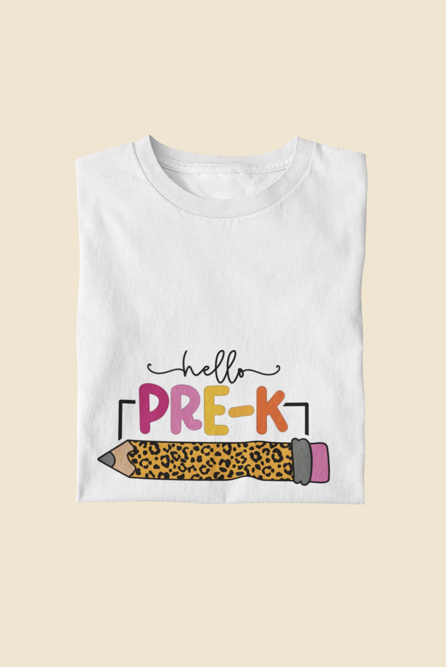 HELLO Pre-K Kindergarten Pencil Back To School First Day Tshirt Sweatshirt Gift Idea Teachers