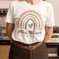 Rainbow Teacher T-shirt with Customized Name and Grade Gift Idea for Back To School