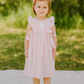 Easter Seersucker Side Tie Dress - Embroidered Girls & Babies Easter Sunday Dress