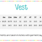 Personalized Monogrammed Embroidery Vest Fall Autumn Kids Boys Girls